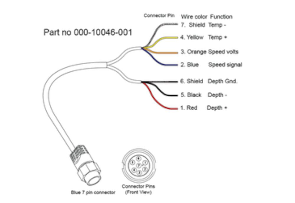 7 Pin Transducer Adapter - Bare wires