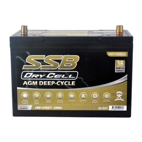 HVT Deep Cycle HVT-70ZZLD  -  12Volts, 780CCA, 105Ah