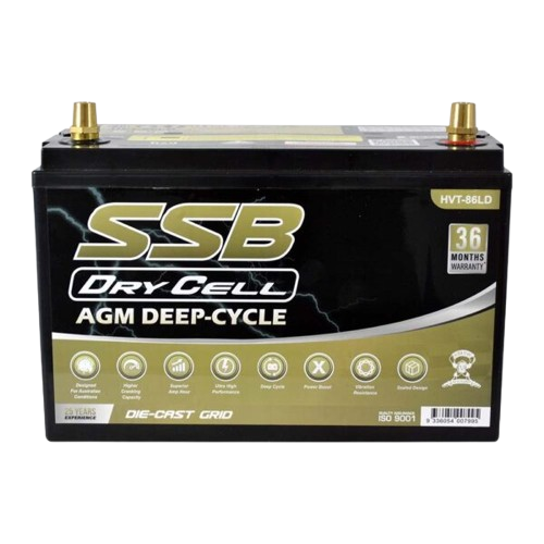 HVT Deep Cycle HVT-86LD  -  12Volts, 1000CCA, 130Ah