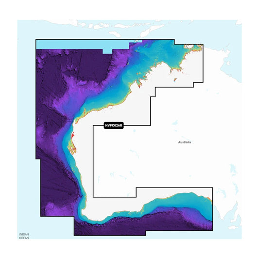 Australia, West - Inland and Coastal Marine Charts Garmin Navionics Vision+™ | NVPC026R | microSD™/SD™ and One-year Subscription