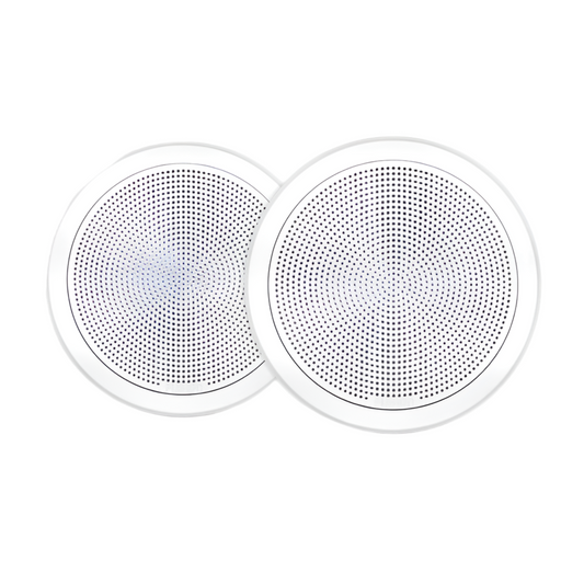 Fusion® FM Series Marine Speakers 6.5" 120-Watt Round White Flush-Mount Marine Speaker - 010-02299-00