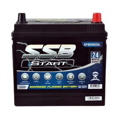 EFB Stop Start EFB55D23L  -  12Volts, 720CCA, 60Ah