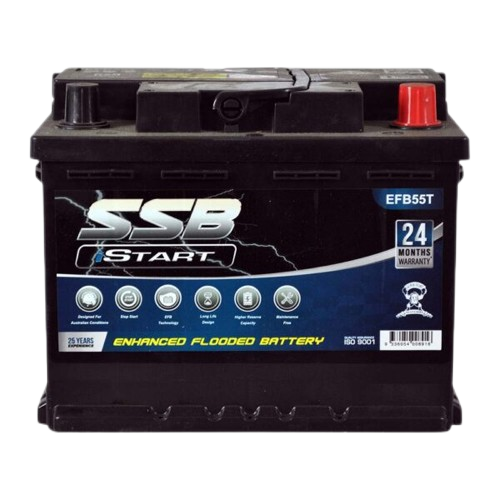 EFB Stop Start EFB55T  -  12Volts, 740CCA, 60Ah