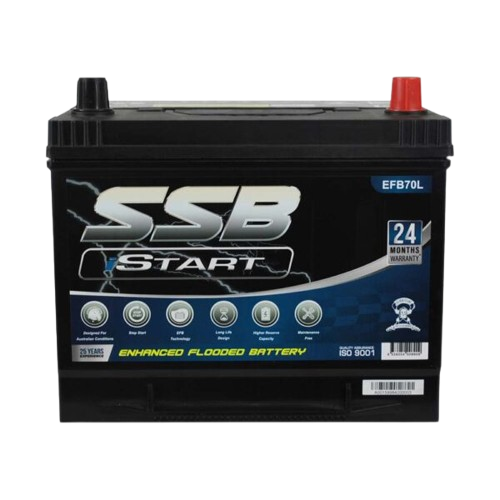 EFB Stop Start EFB70L  -  12Volts, 780CCA, 75Ah