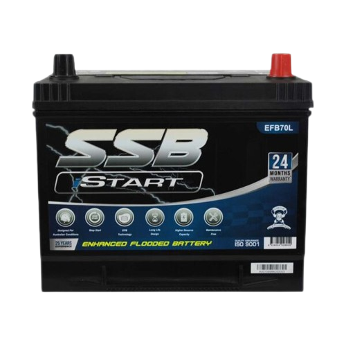 EFB Stop Start EFB70L  -  12Volts, 780CCA, 75Ah