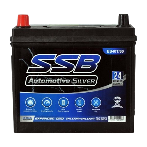 ES Silver Automotive ES40T/60  -  12Volts, 450CCA, 45Ah