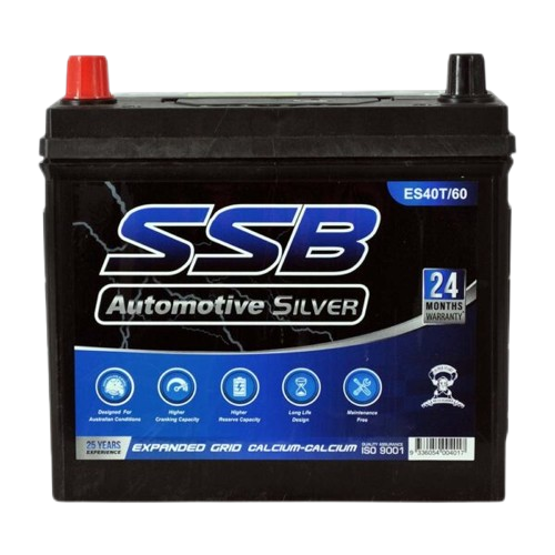 ES Silver Automotive ES40T/60  -  12Volts, 450CCA, 45Ah