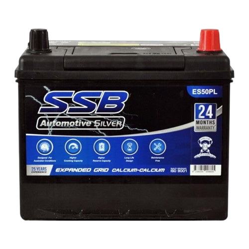 ES Silver Automotive ES50PL  -  12Volts, 570CCA, 55Ah