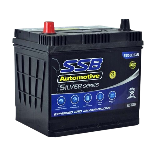 ES Silver Automotive ES55D23R  -  12Volts, 570CCA, 60Ah