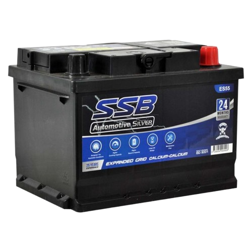 ES Silver Automotive ES55  -  12Volts, 550CCA, 55Ah