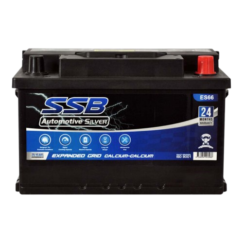 ES Silver Automotive ES66  -  12Volts, 670CCA, 65Ah