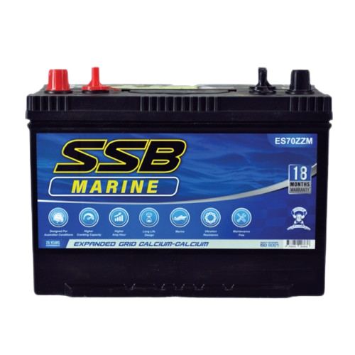 ES Marine Starting ES70ZZM  -  12Volts, 740CCA, 80Ah