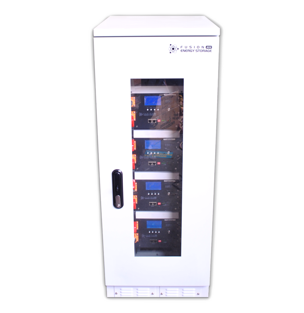 Fusion Lithium IP65 20.48 kWh - 4 Tier Outdoor Cabinet