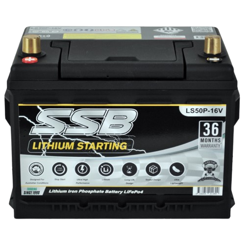 Lithium Starting 16V LS50P-16V  -  16Volts, 1400CCA, 60Ah