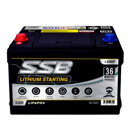 Lithium Starting LS50P  -  12.8Volts, 1400CCA, 60Ah