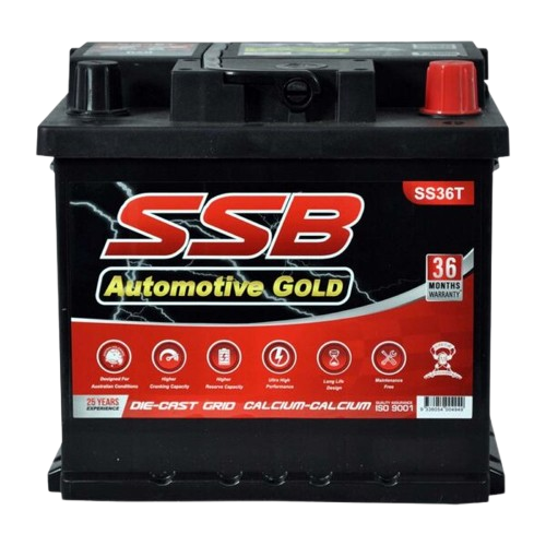 SS Automotive Gold SS36T  -  12Volts, 610CCA, 45Ah