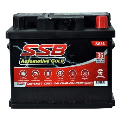 SS Automotive Gold SS36  -  12Volts, 490CCA, 40Ah