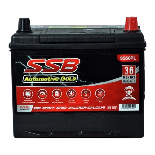 SS Automotive Gold SS50PL  -  12Volts, 680CCA, 50Ah