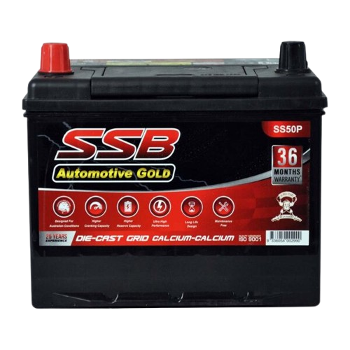 SS Automotive Gold SS50P  -  12Volts, 680CCA, 50Ah