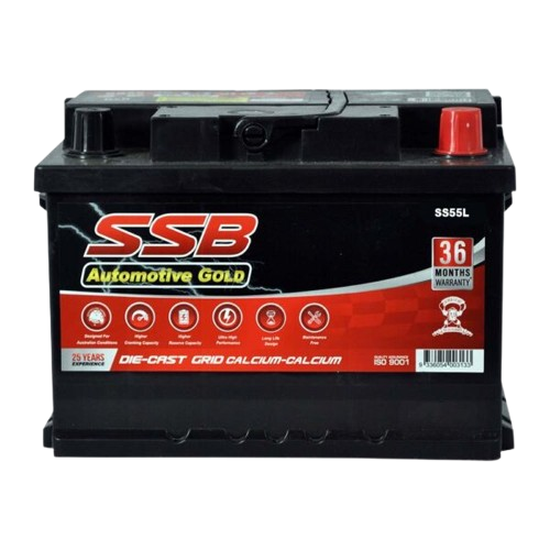 SS Automotive Gold SS55L  -  12Volts, 650CCA, 49Ah