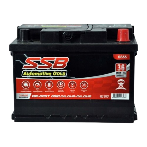 SS Automotive Gold SS55  -  12Volts, 650CCA, 49Ah