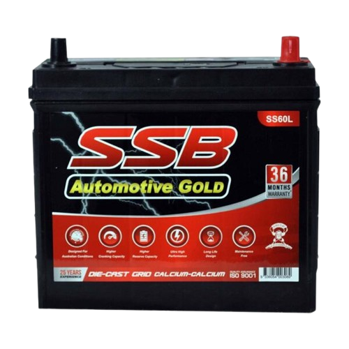 SS Automotive Gold SS60L  -  12Volts, 520CCA, 40Ah