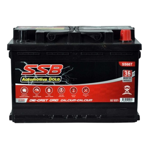 SS Automotive Gold SS66T  -  12Volts, 810CCA, 65Ah