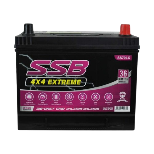 SS Automotive Extreme SS70LX  -  12Volts, 890CCA, 75Ah