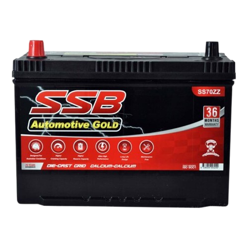 SS Automotive Gold SS70ZZ  -  12Volts, 900CCA, 75Ah