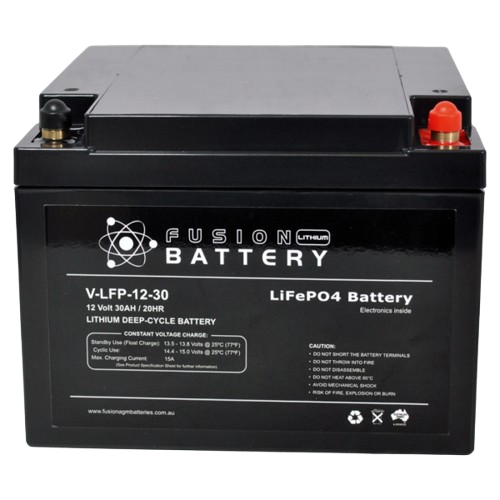 Fusion Lithium Deep Cycle V-LFP-12-30  -  12Volts, 30Ah