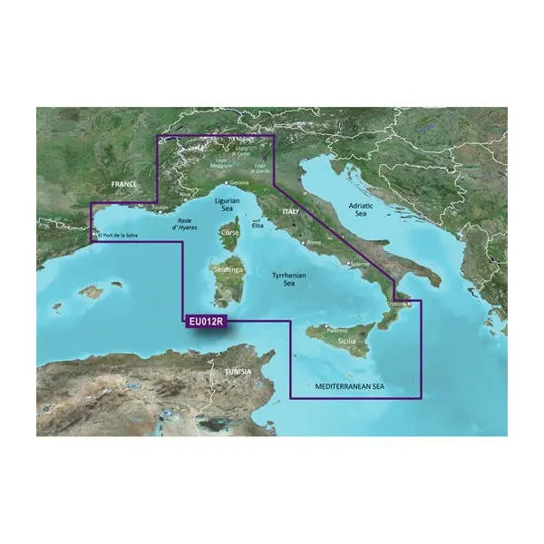 microSD™/SD™ card: VEU012R-Mediterranean Sea, Central-West