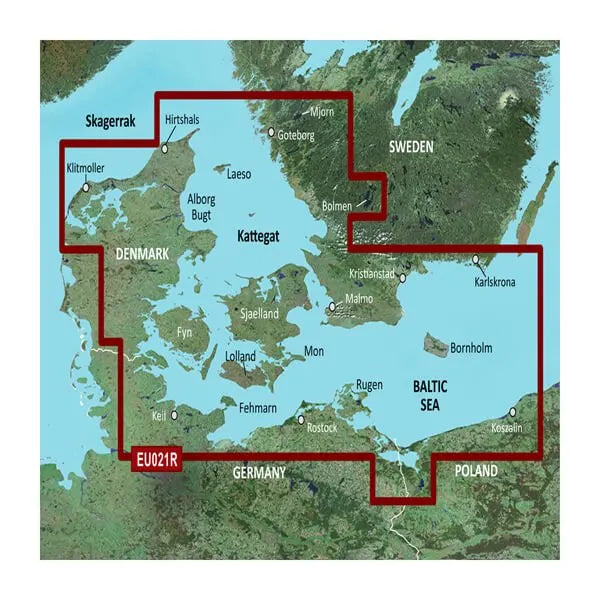 microSD™/SD™ card: HXEU021R - Denmark East-Sweden Southeast