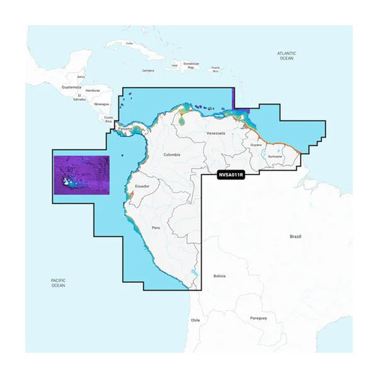 South America, North – Inland and Coastal Marine Charts