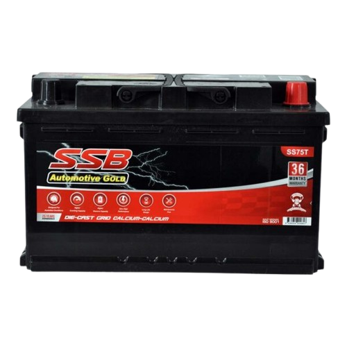 SS Automotive Gold SS75T  -  12Volts, 870CCA, 75Ah