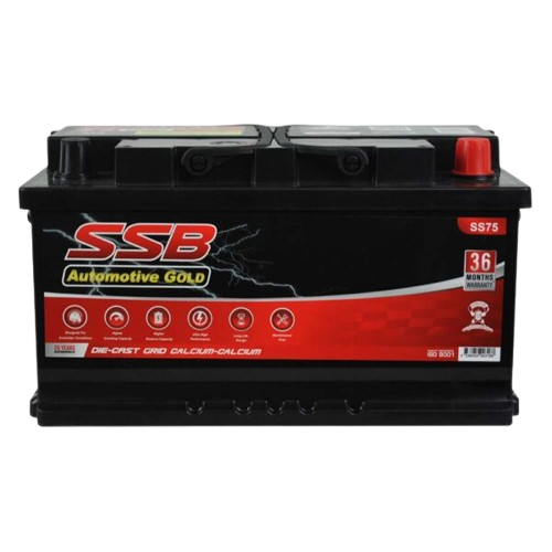 SS Automotive Gold SS75  -  12Volts, 820CCA, 70Ah