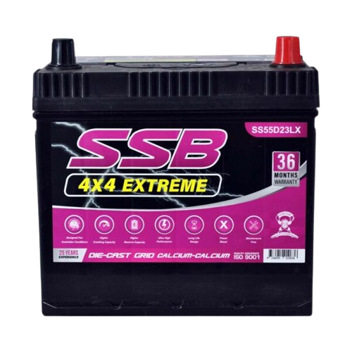 SS Automotive Extreme SS55D23LX  -  12Volts, 760CCA, 63Ah