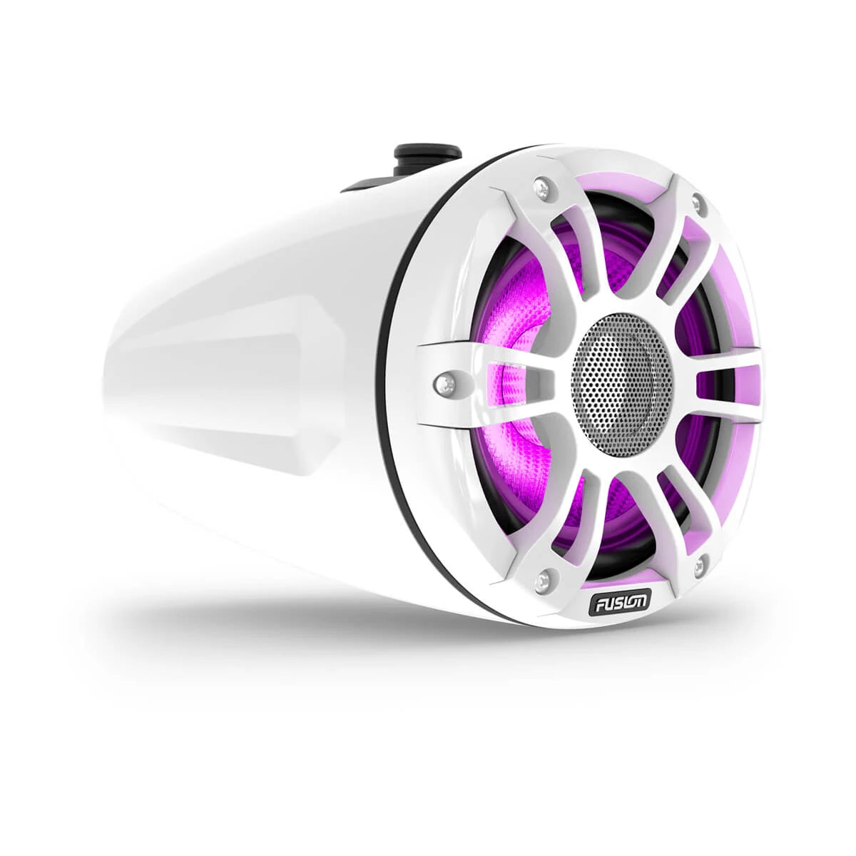 Fusion® Signature Series 3i Marine Wake Tower Speakers 6.5" 230-watt CRGBW Sports White Marine Wake Tower Speakers (Pair) - 010-02771-50