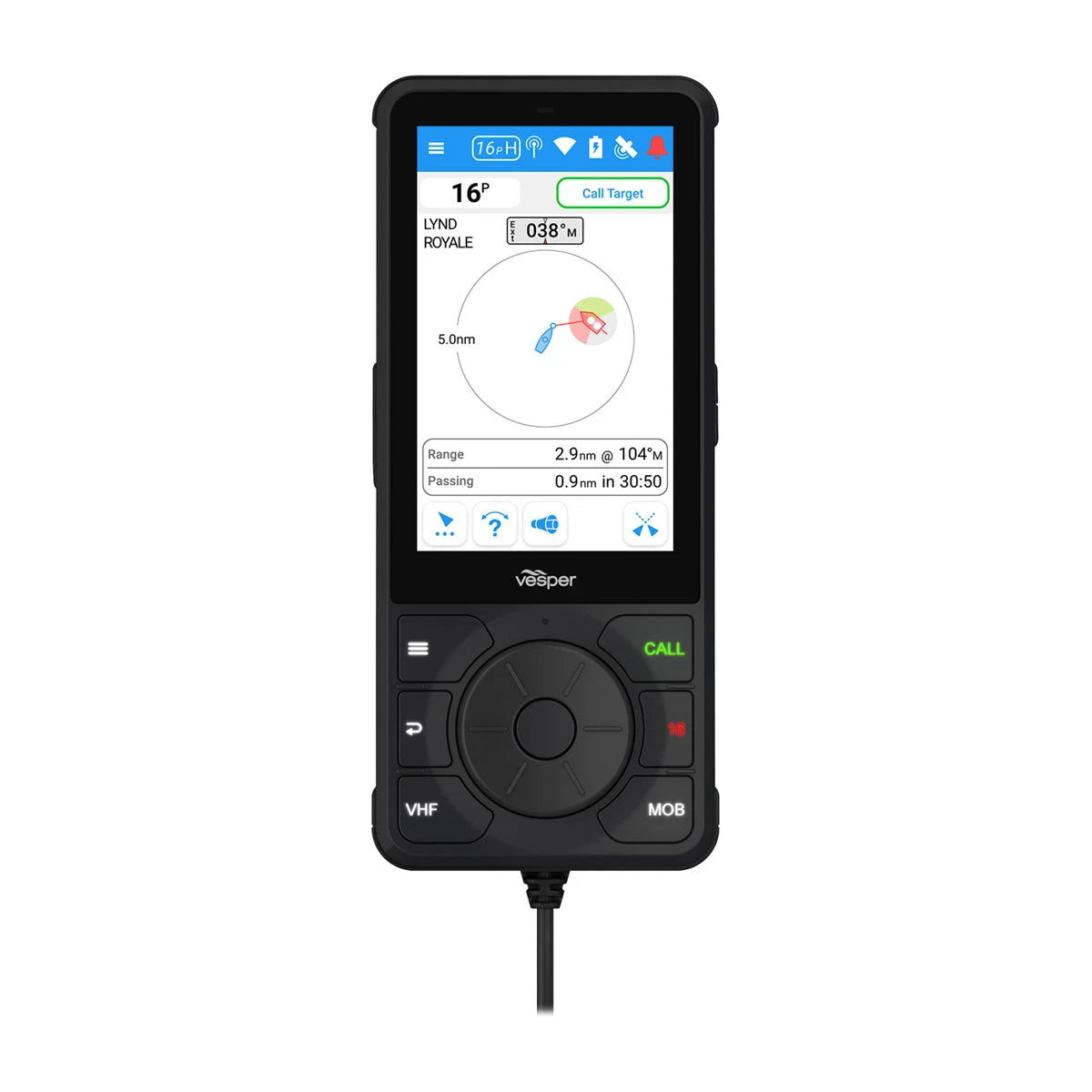 Garmin Cortex® H1 and H1P Handsets Tethered Handset - 010-02816-00