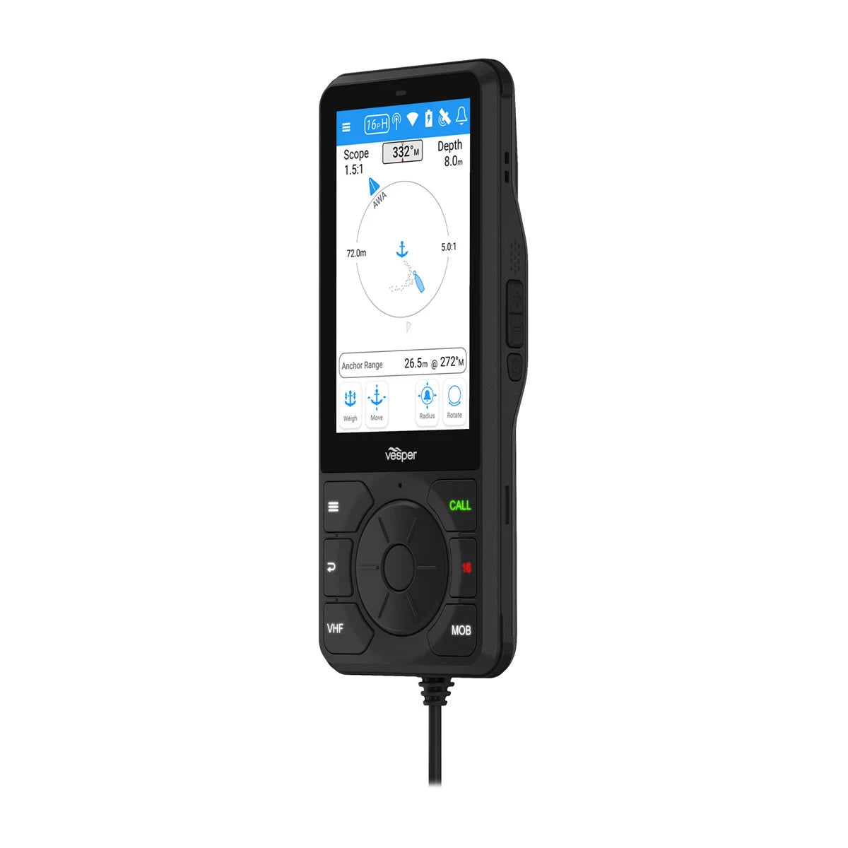 Garmin Cortex® H1 and H1P Handsets Tethered Handset - 010-02816-00