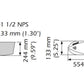 Simrad xSonic Airmar B275LH-W Bronze, Thru-Hull Dual Channel CHIRP transducer (Wide Angle)