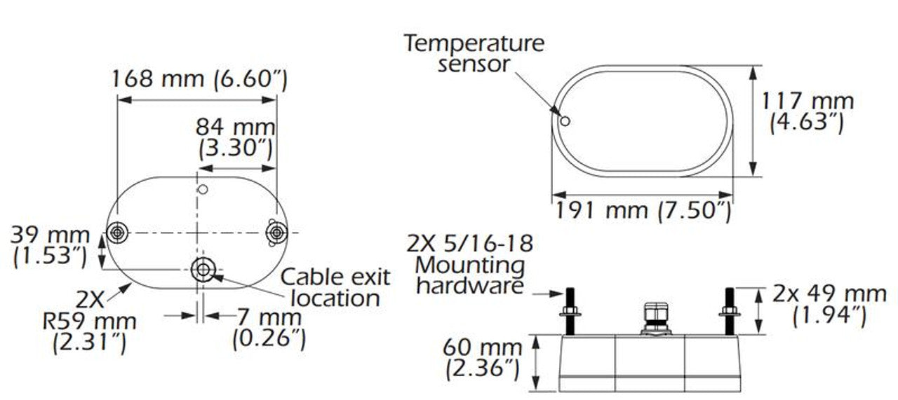 Simrad xSonic Airmar PM275LH-W Chirp Transducer